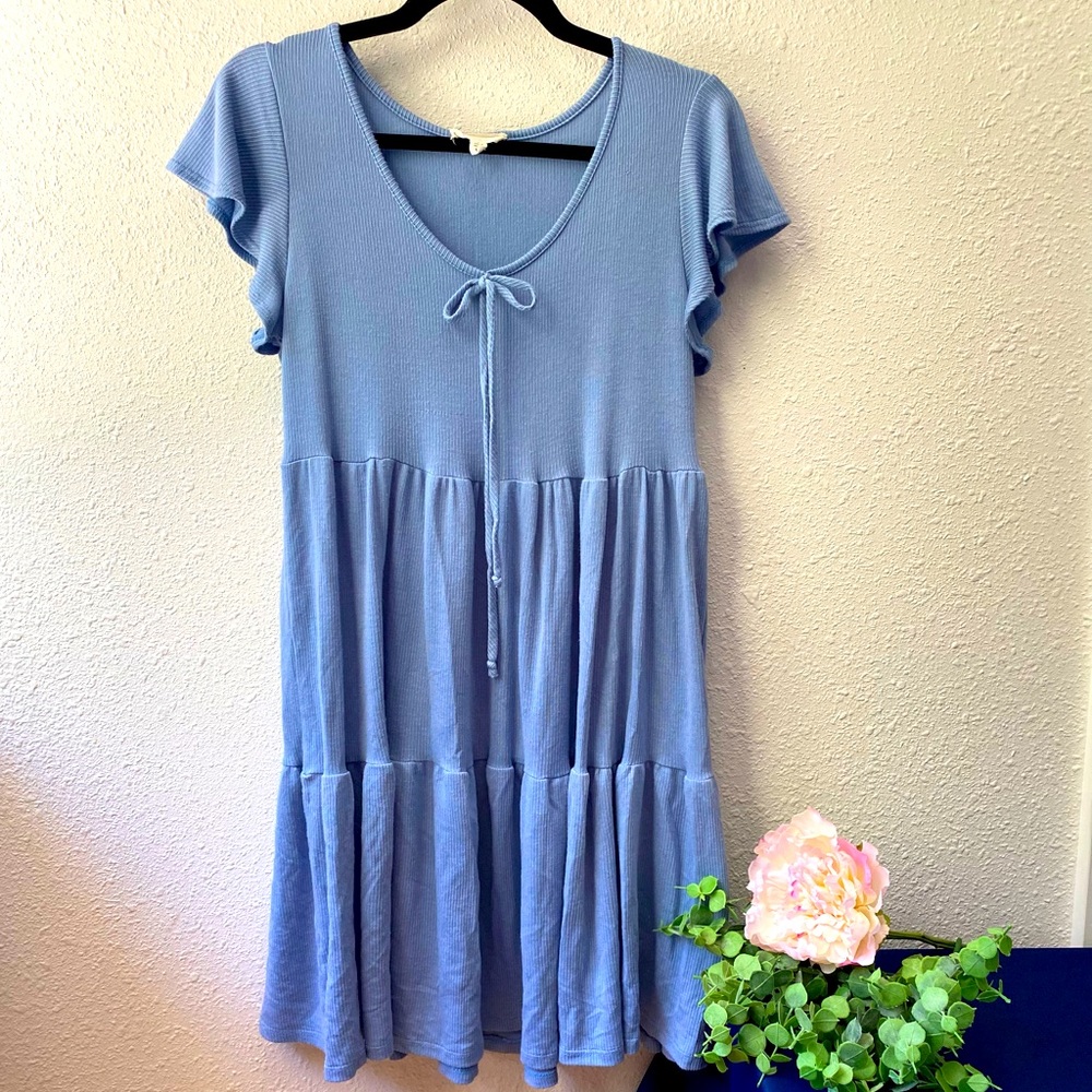 Light Blue Babydoll Dress